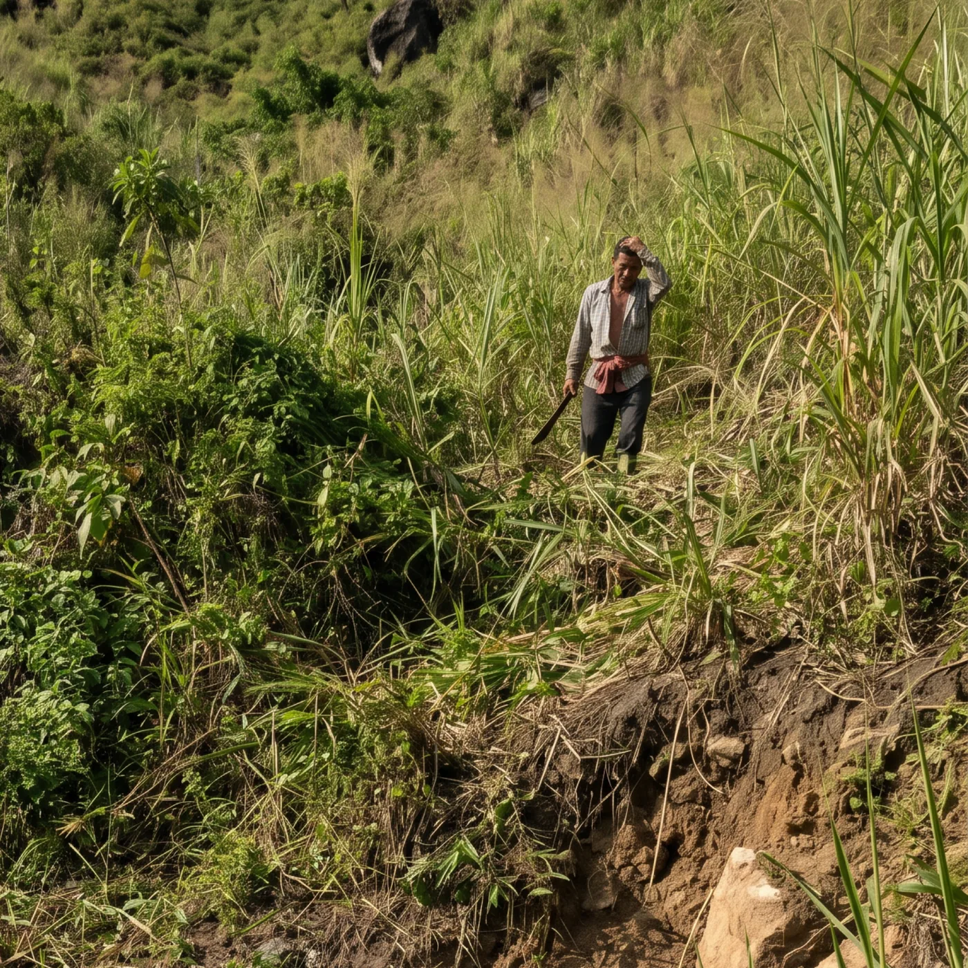 AgroRoboX operando em terreno extremo, levantando poeira
